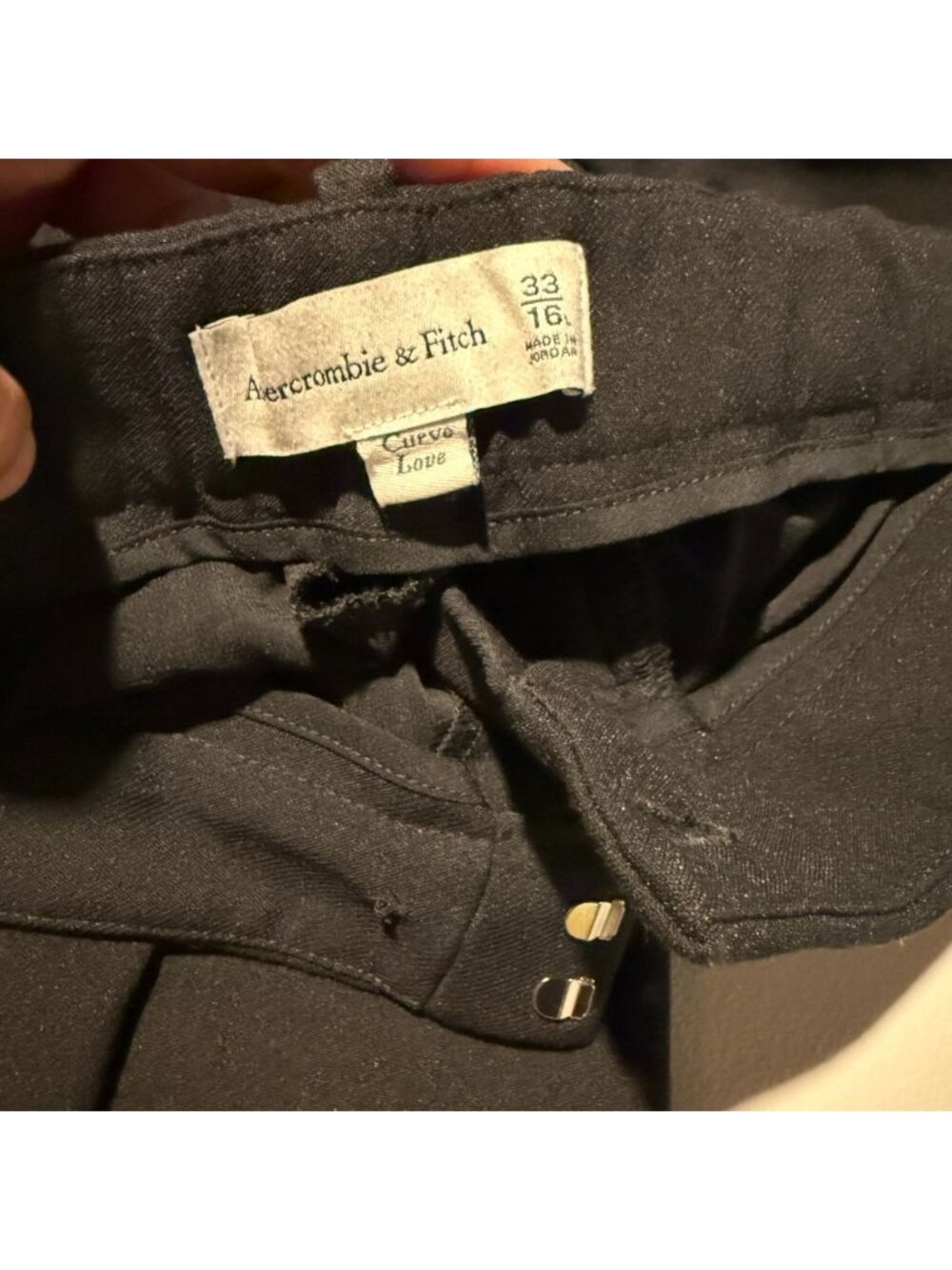 Abercrombie & Fitch Black Wide Leg Pants - Picture 4 of 8